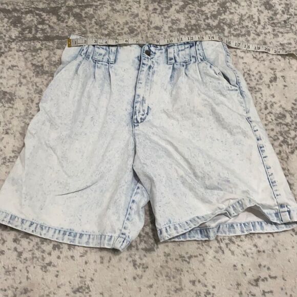 Vtg season jean shorts super high rise bleached M - Picture 1 of 7